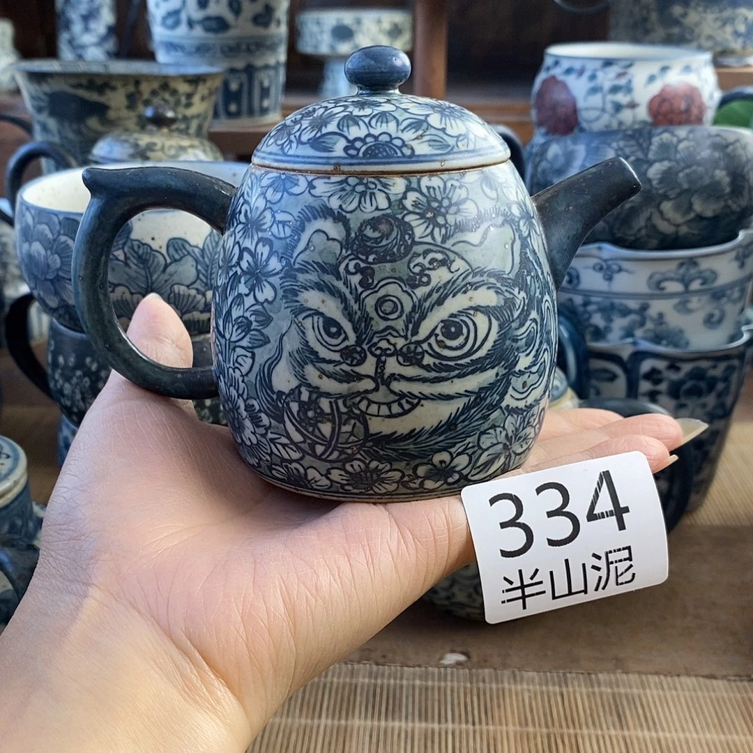 陶手工手绘青花高温陶瓷