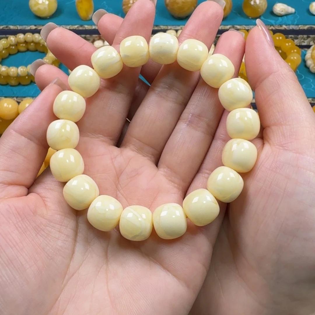 琥珀未镶嵌手链同料