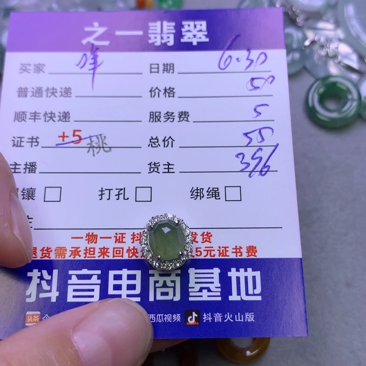 翡翠银S925镶嵌颈饰咩*