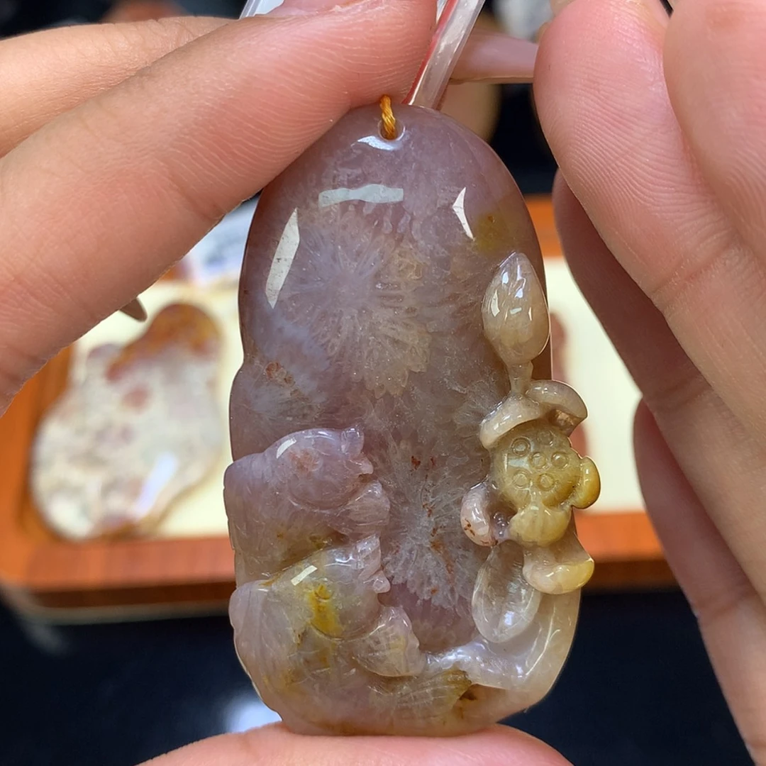 【闪购商品】颈饰未镶嵌硅化珊瑚（珊瑚玉）16号