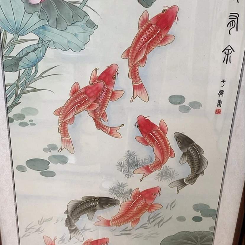 【闪购商品】国画手绘国画工笔带框122.65