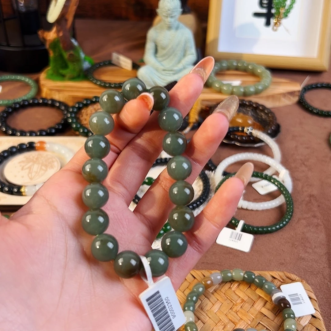 五***士和田玉未镶嵌手链