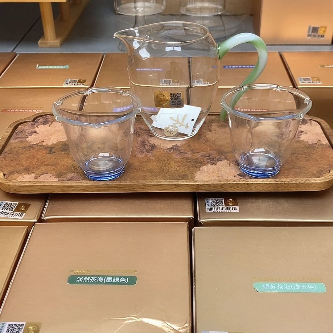 禾器怡然茶海翠漪+主人杯一对