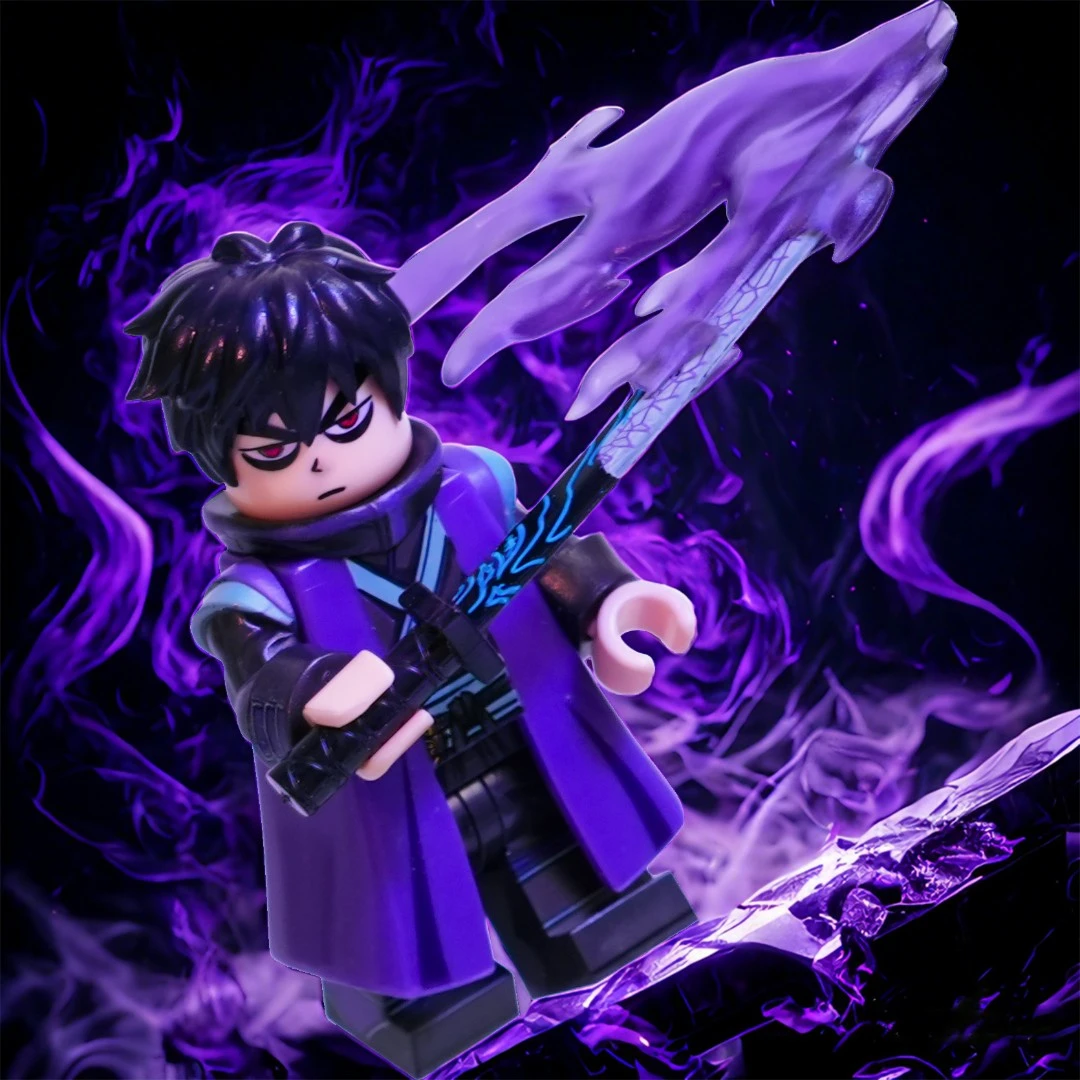 World Minifigs刺客伍陆柒周边魔刀千刃暗影刺客积木拼装人偶玩具