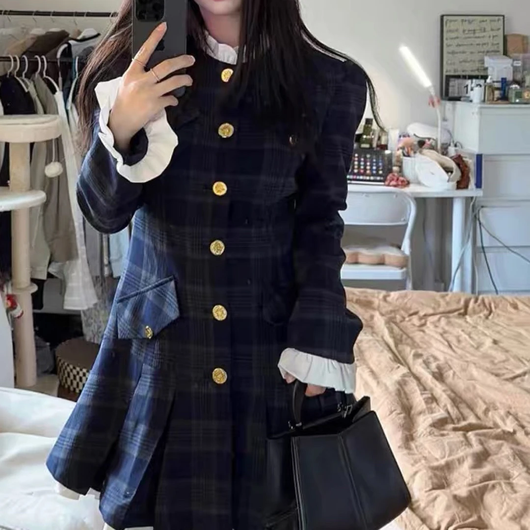 ✓强强亲选网红气质女装集合-秋冬复古收腰裙C33LG397