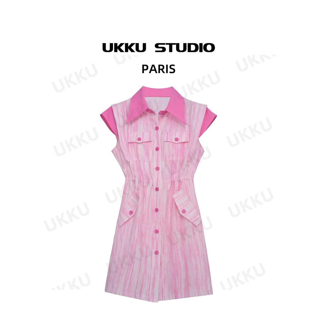 秀秀气质时尚百搭夏季潮流设计师显瘦女装连衣裙812336