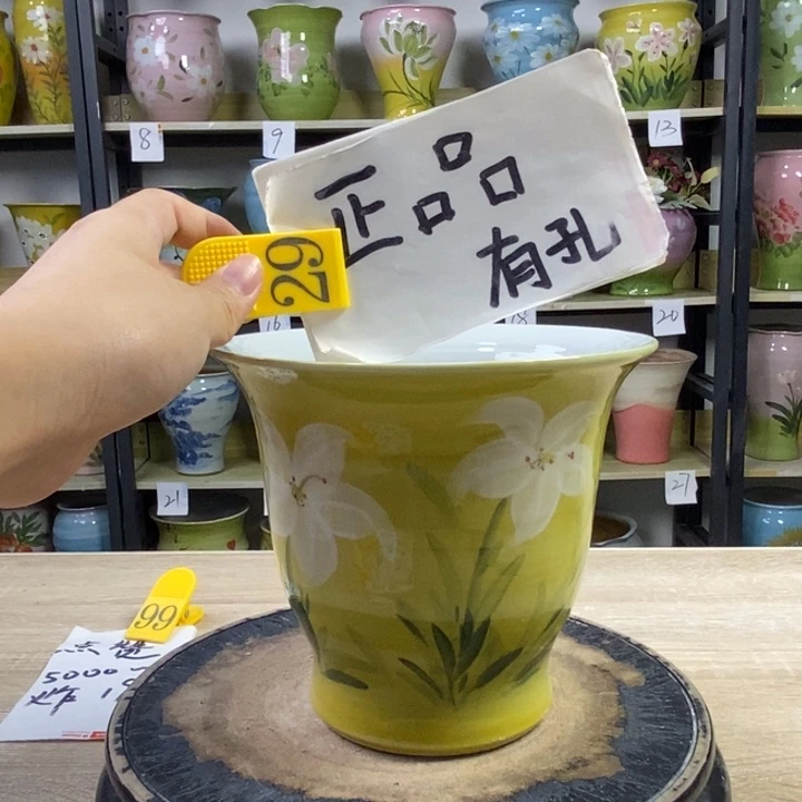 景德镇高温陶瓷花盆