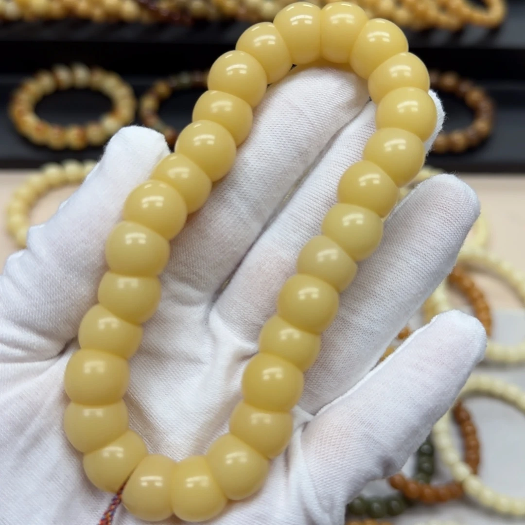 菩提根/象牙果手串卡13 微瑕 大肠 10年