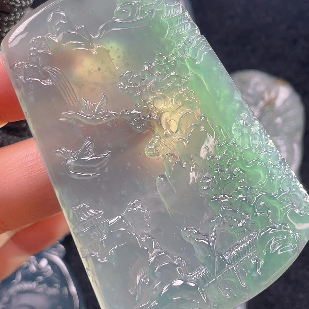 颈饰未镶嵌翡翠6，