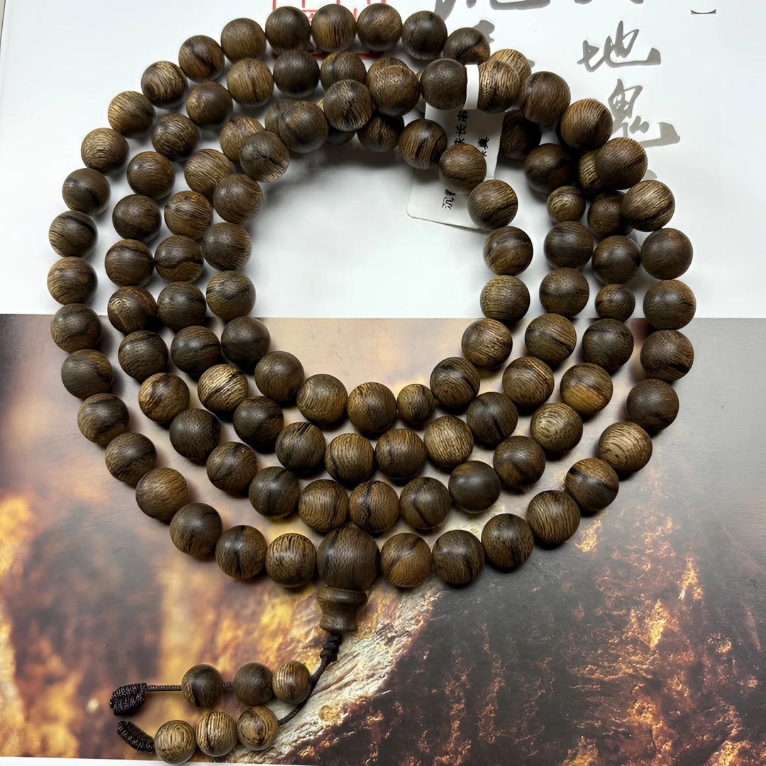 正宗文莱沉香0.9圆珠多圈高级沉香手串文玩好物