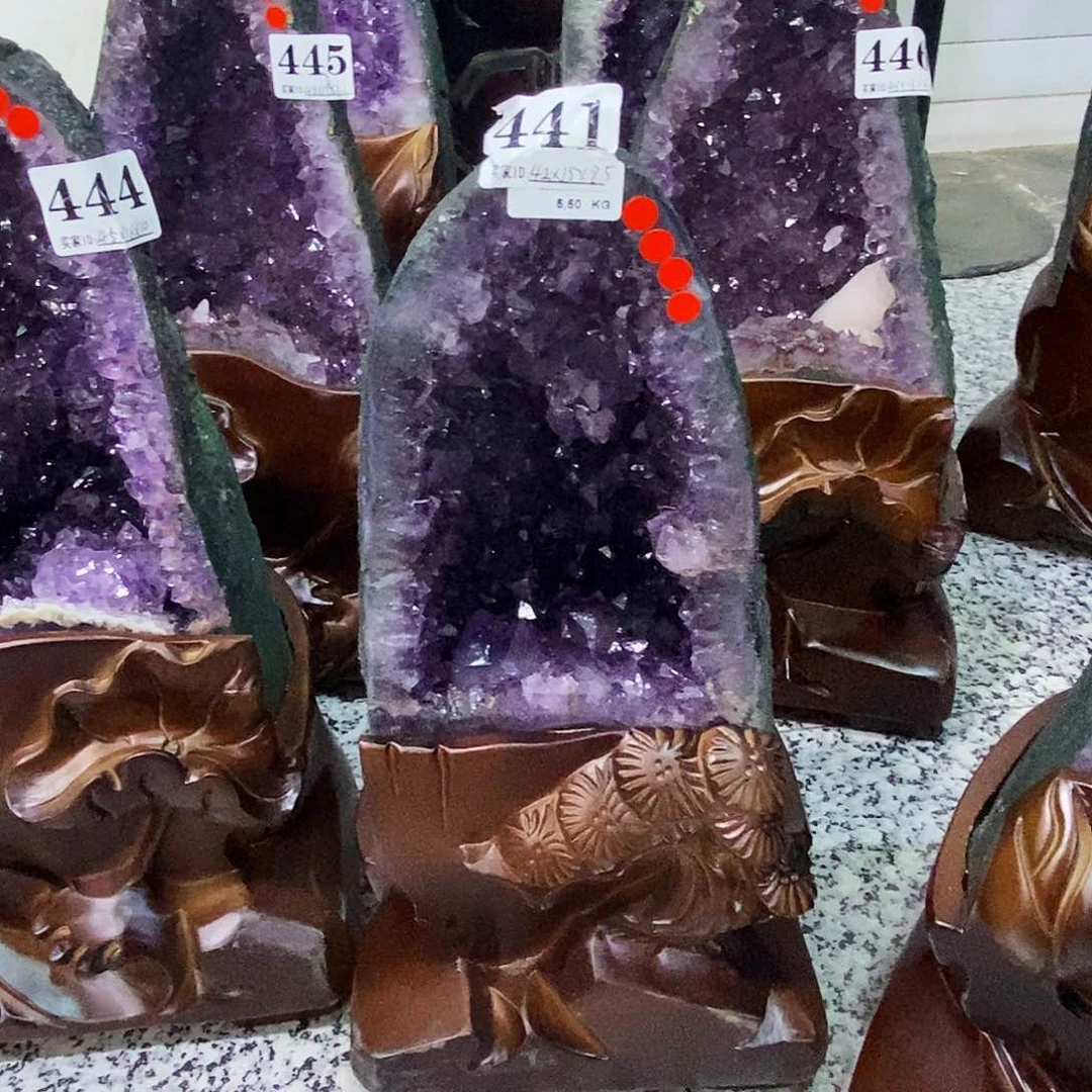 未镶嵌大型摆件（非配饰）水晶紫水晶441 紫水晶洞