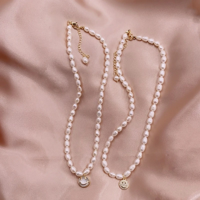 铜锆石项链 新款复古珍珠项链不规则毛衣链气质轻奢时尚百搭小众