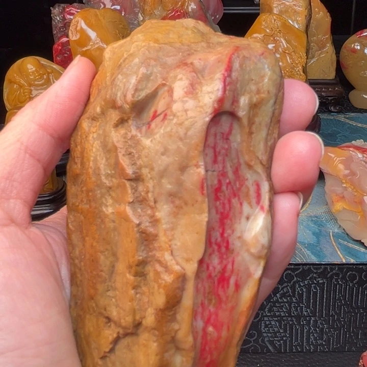 昌化鸡血石自**林鸡血石原石