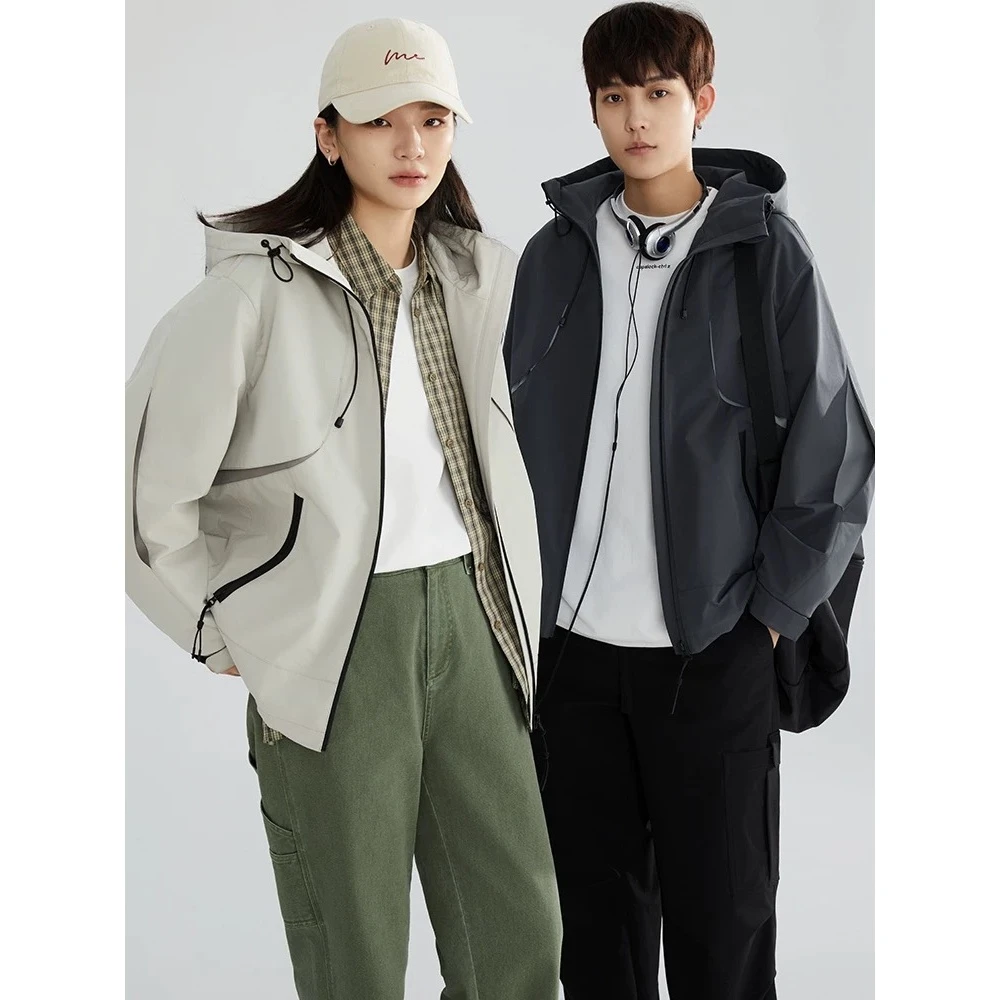 129-9/26-143户外冲锋衣春秋男女情侣冬季青年山服