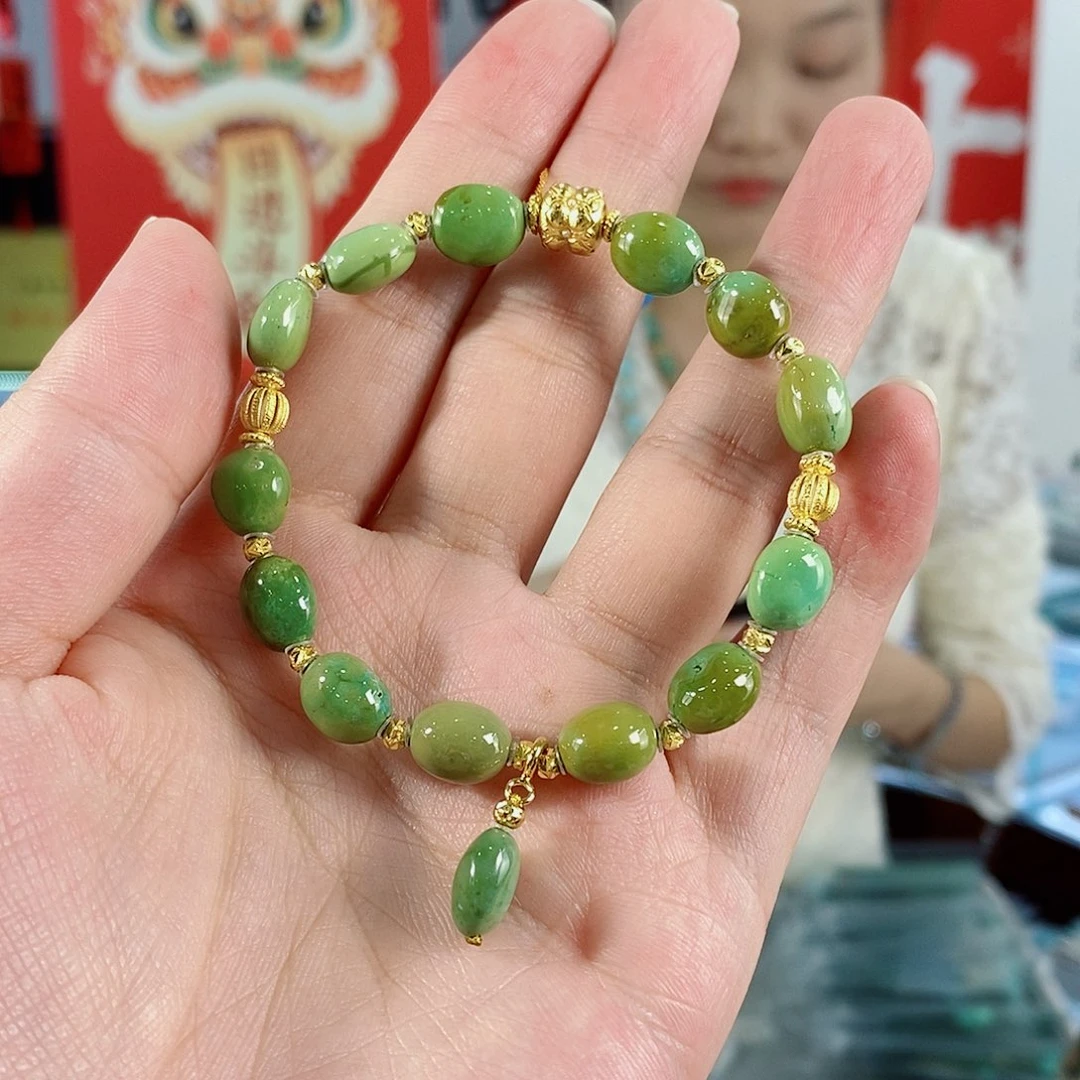 绿松石银S925镀金镶嵌珠宝奇石