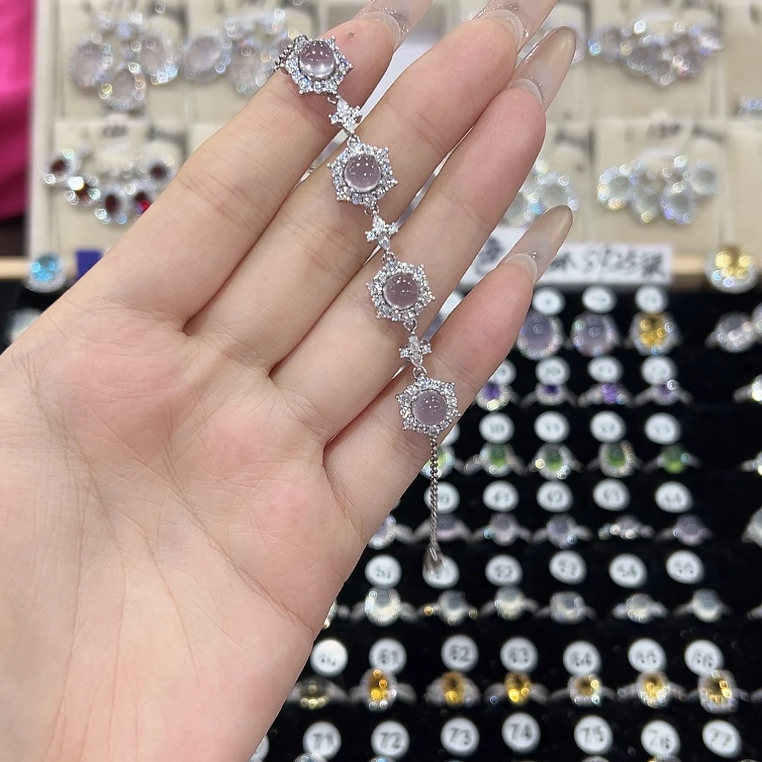 D***.戒指银S925镶嵌萤石