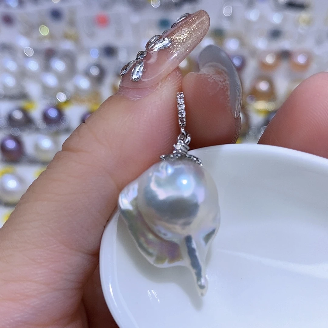 颈饰合金淡水珍珠