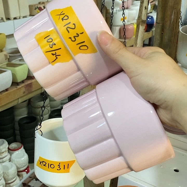 摆件陶盆有孔 微瑕介意勿拍