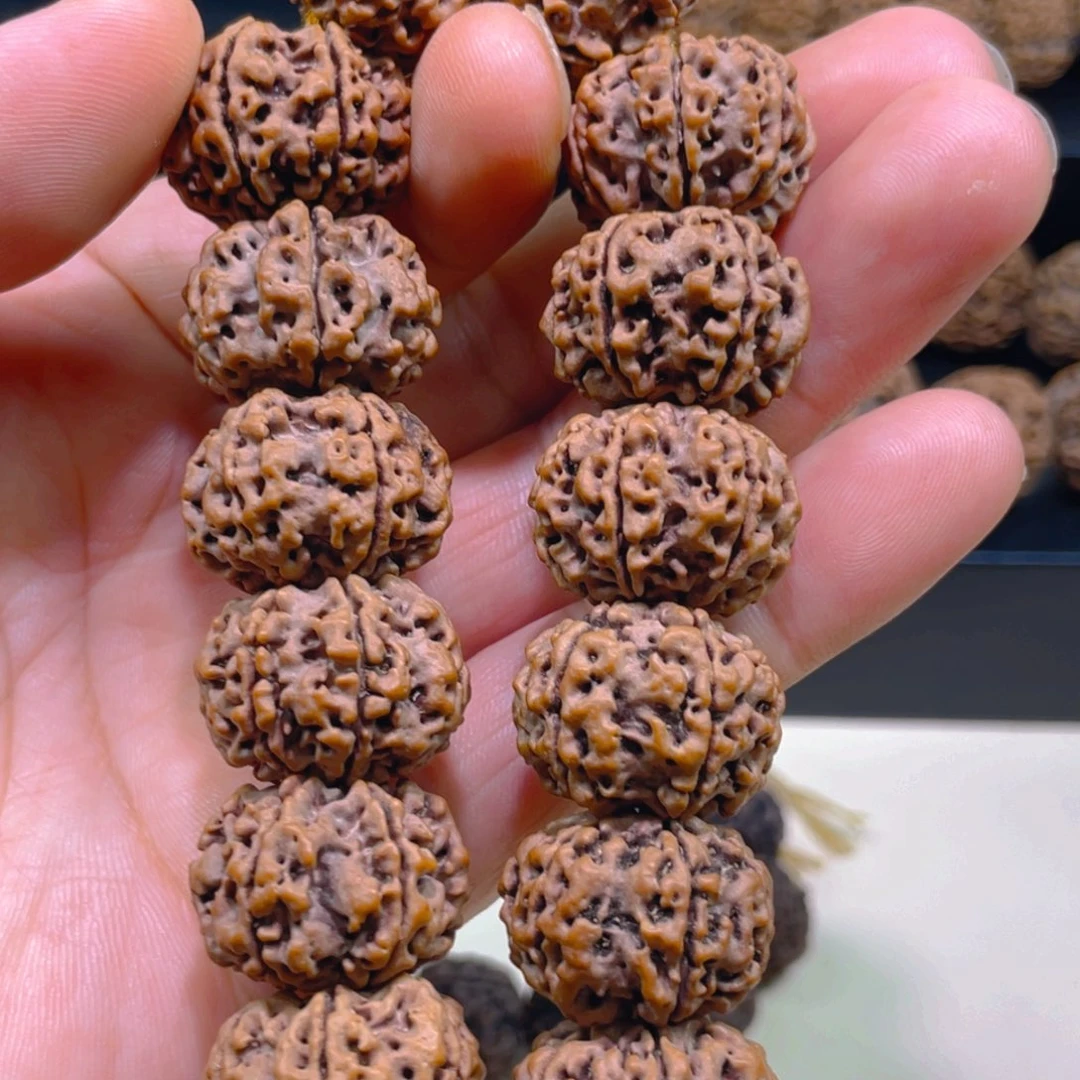 金刚菩提手串23mm天然纽扣雪花六瓣
