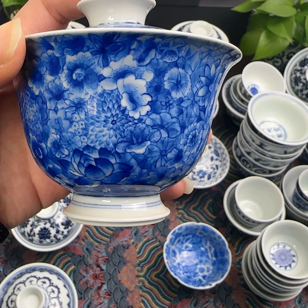 狮*座微瑕全手绘景德镇陶瓷