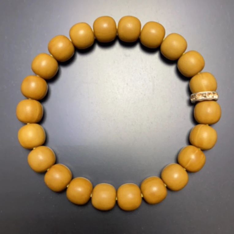 猴头手串（微微瑕，哑光）原皮原色 小馒头料 小老型