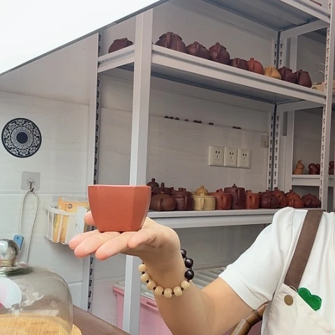 紫砂茶案四方杯四方杯
