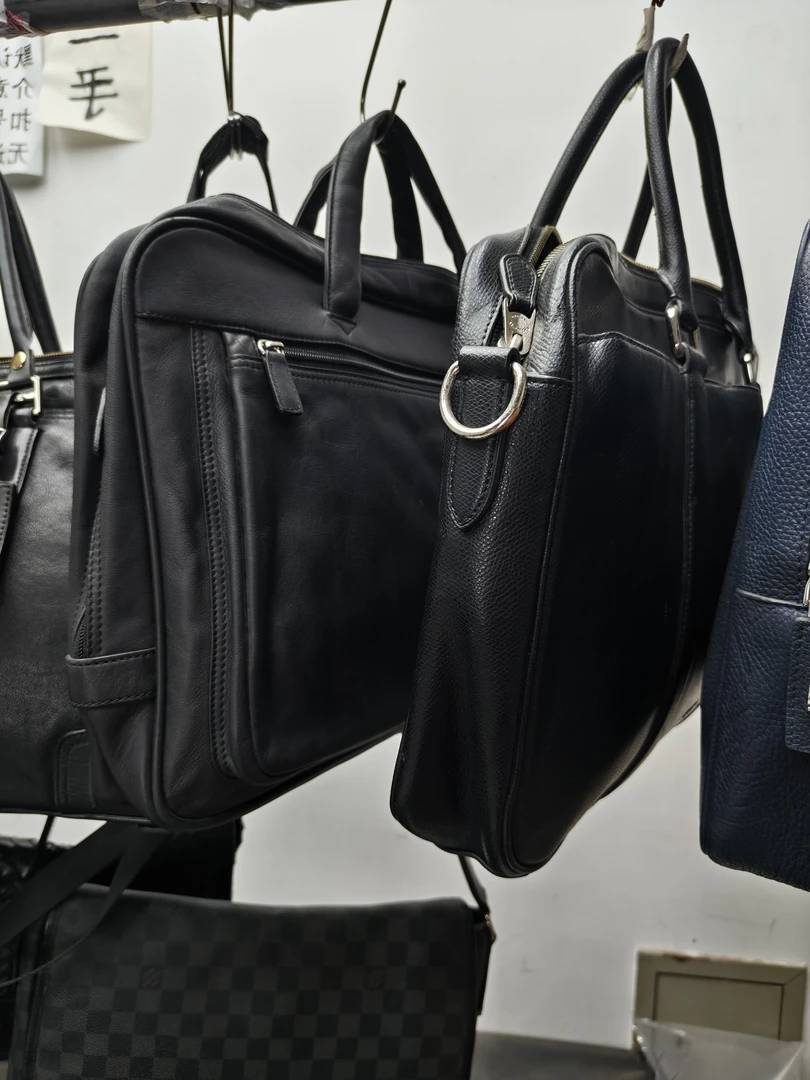 头层牛皮男士公文包商务复古真皮手提包单肩斜挎包大容量电脑包