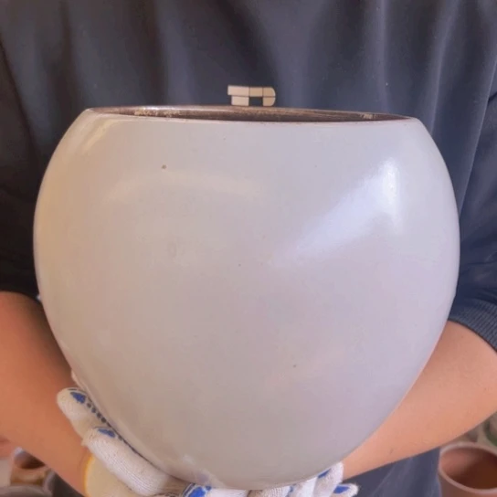 紫砂花盆高23口20————-