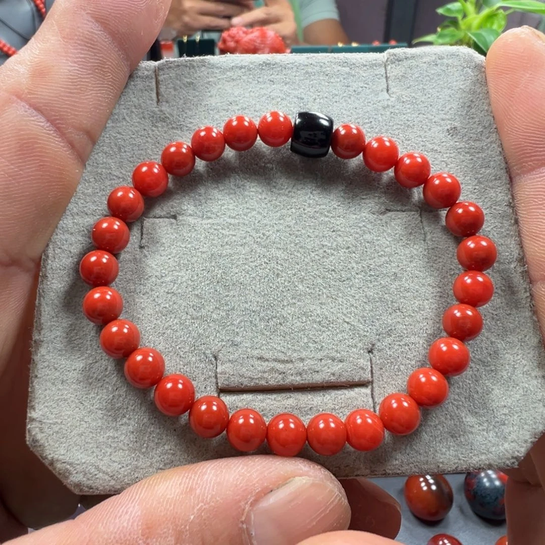 未镶嵌单圈6南红玛瑙