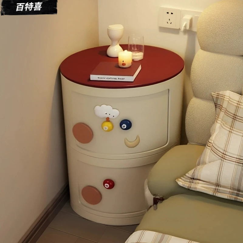 多巴胺床头柜卧室家用小户型床边柜简约现代2025新款储物柜收纳柜