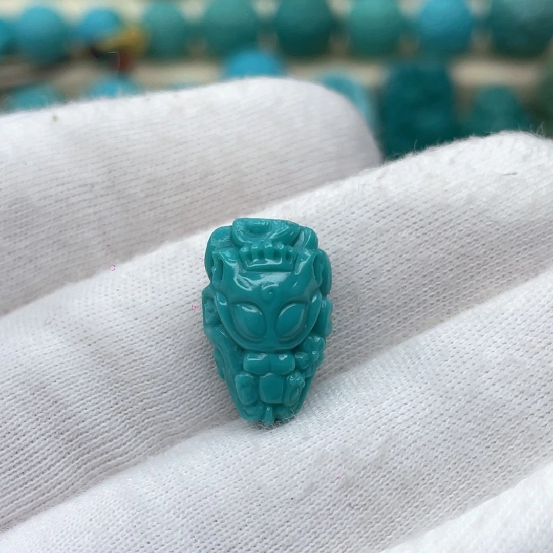 绿松石未镶嵌颈饰卡11-16.5