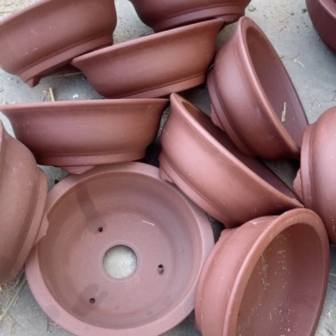 紫砂花盆100-10。22.5-9