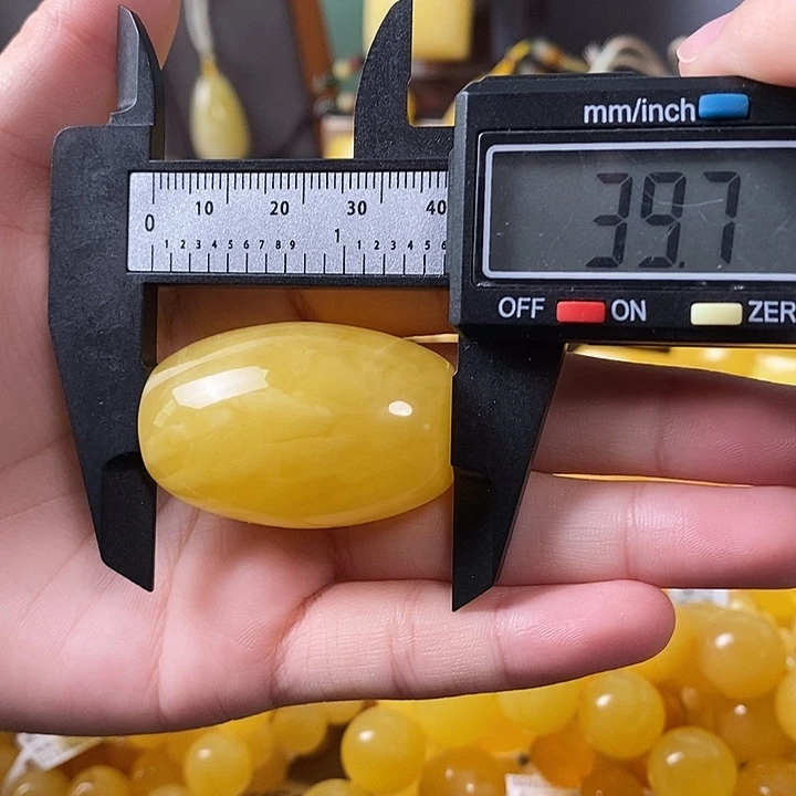 琥珀未镶嵌裸石桶珠