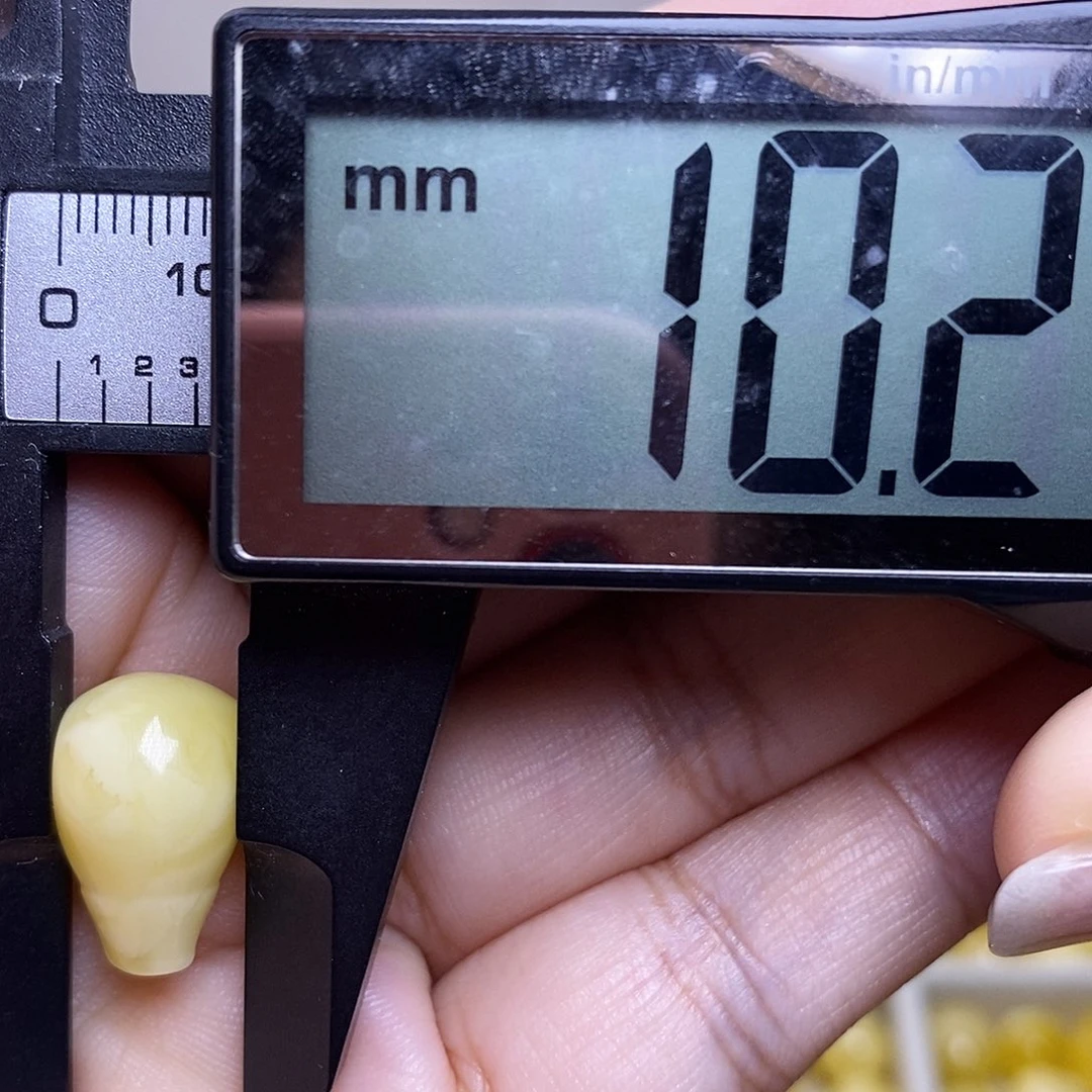 裸石琥珀未镶嵌蜜蜡三通