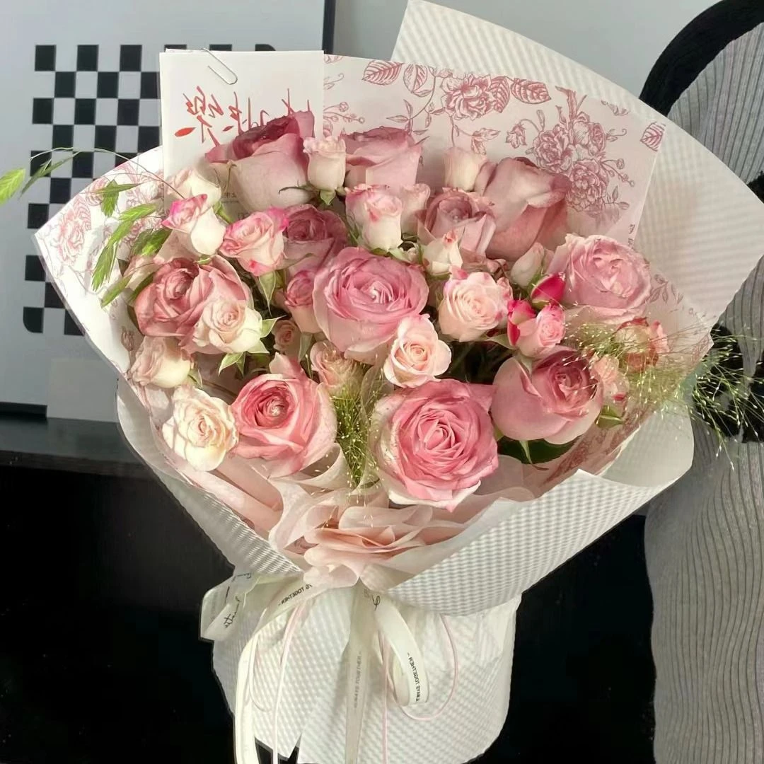 【午后红茶】9枝午后红茶花束喷色鲜花生日礼物送女友鲜花ins风格圣诞节花束花店送花上门