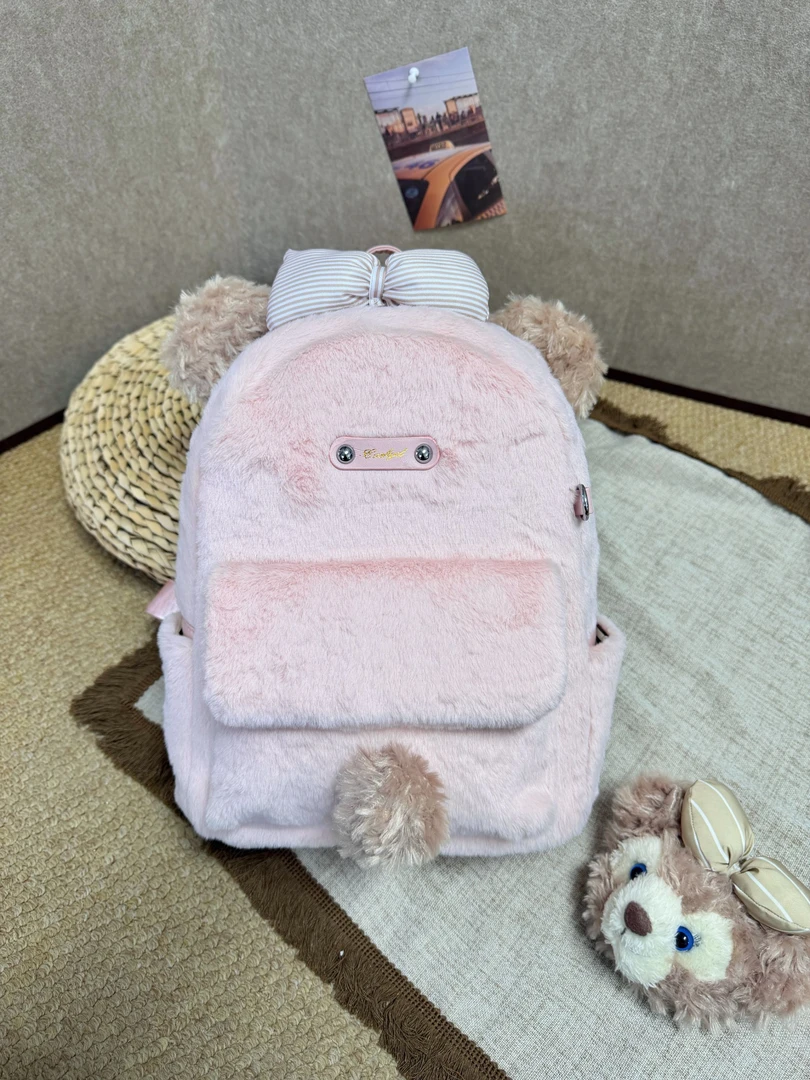 【雪莉玫】甜美少女大双肩包可放A4课本大容量学生通勤包