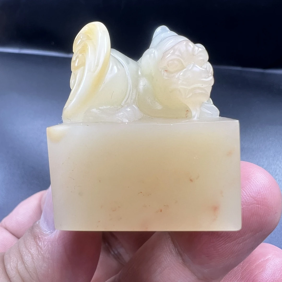 杜陵石3.1✖️3.1✖️4cm老挝结晶性老料纂刻章