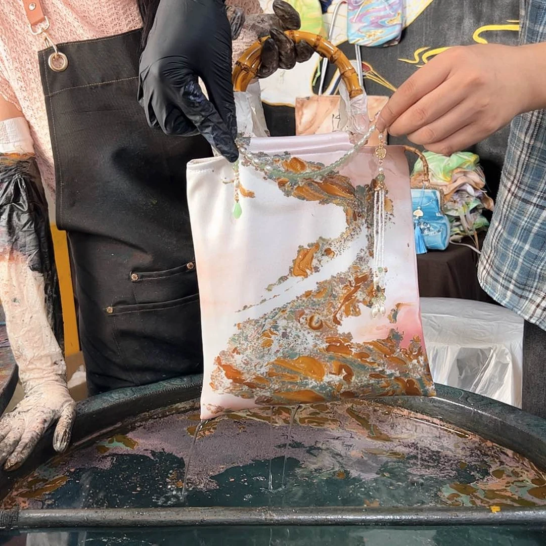 231竹节旗袍一路生花