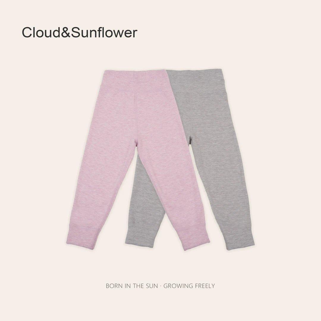 女童冬季纯色蚕丝羊毛百搭保暖裤3201