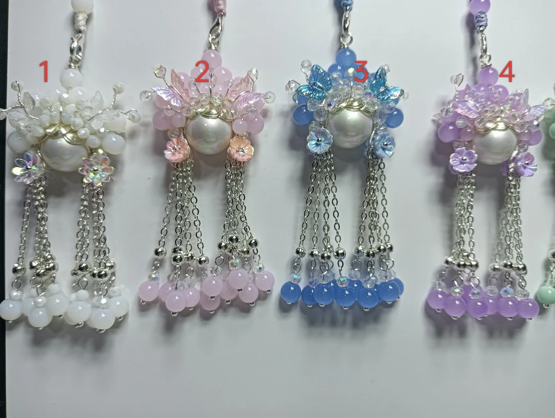 蝴蝶流苏款材料包送教程（不含工具）