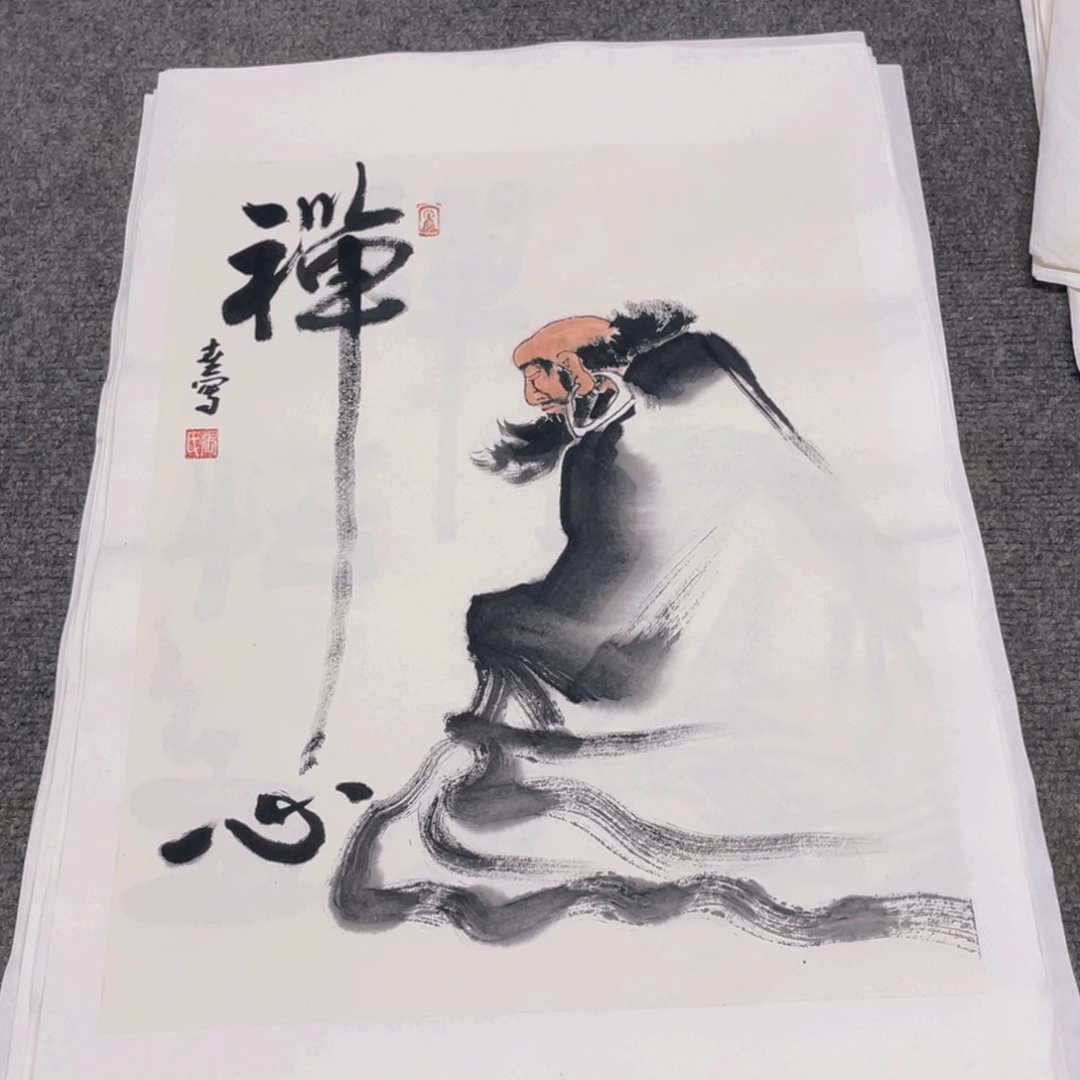 国画1.4平尺纯手绘国画作品