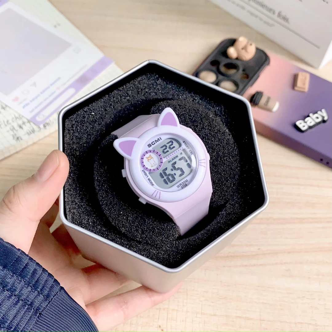 小学生女童男童可爱卡通手表防水夜光多功能动物儿童生日礼物孩子