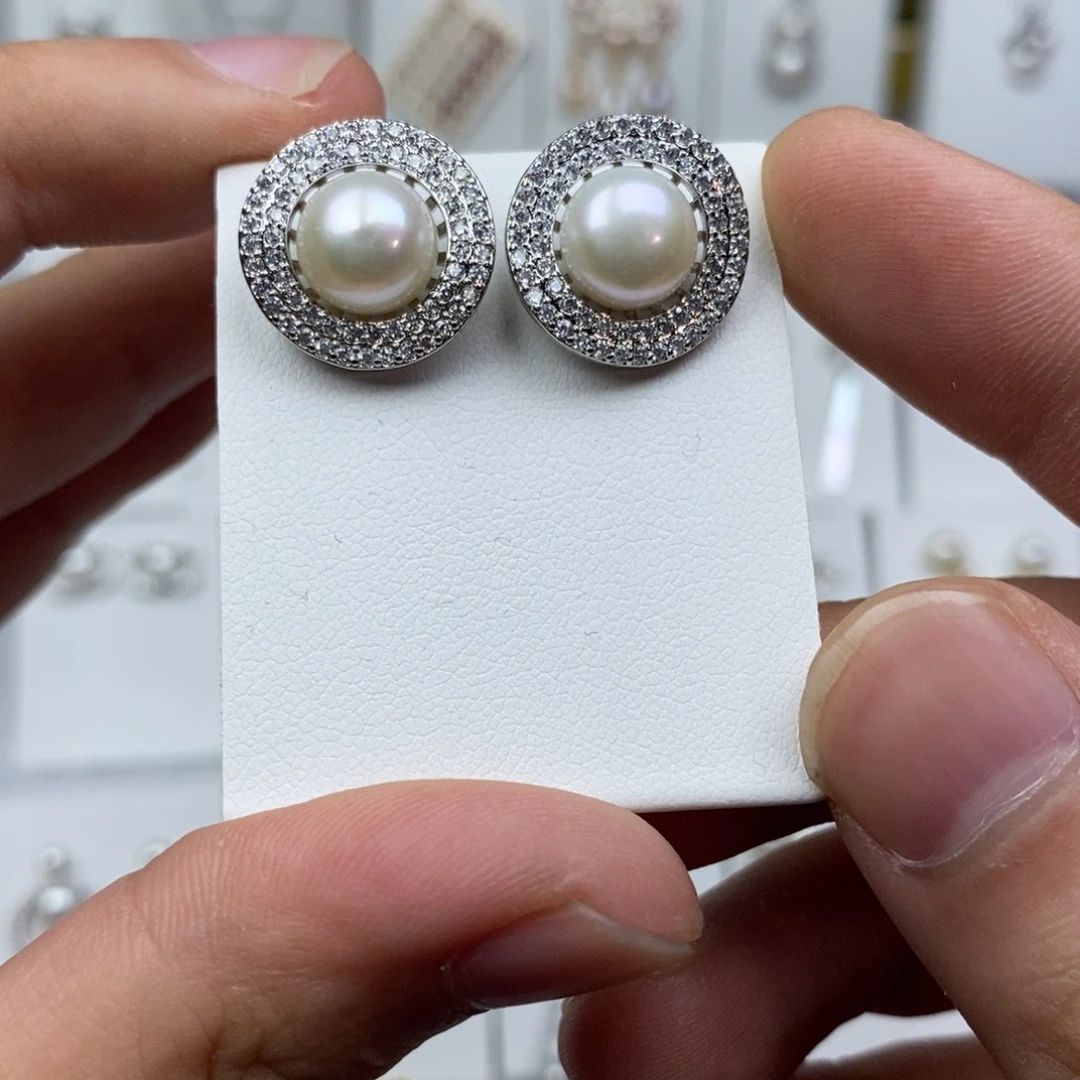 淡水珍珠未镶嵌耳饰