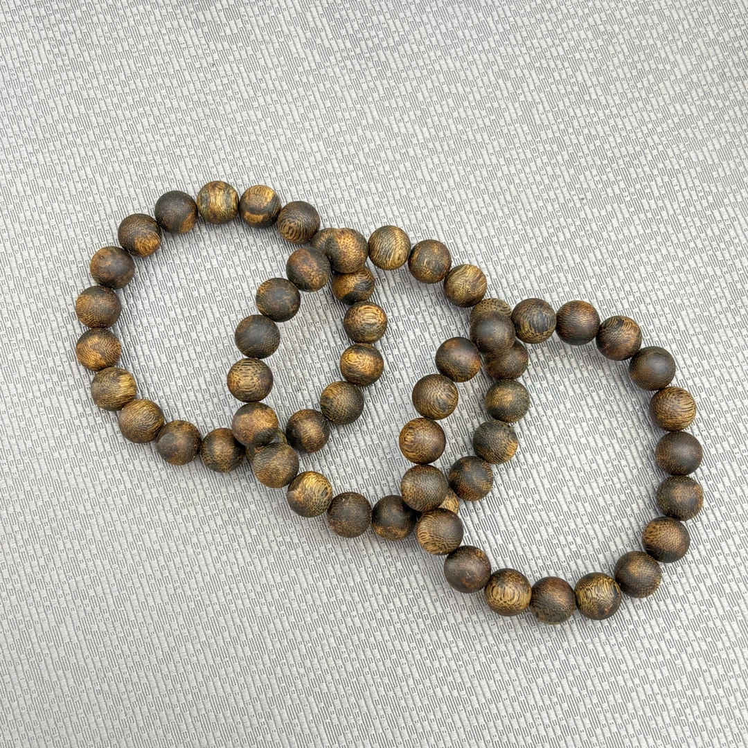 沉香【扶摇臻选】紫棋圆珠虎斑纹沉水手串多样性发其一 (11mm+)59