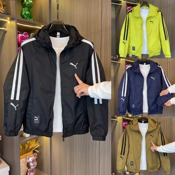 春夏新款百搭连帽轻薄休闲上衣外套8196