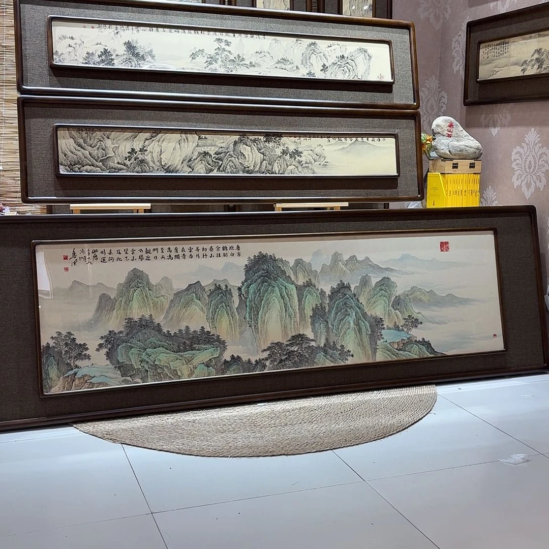 街***风国画真人手绘作品。