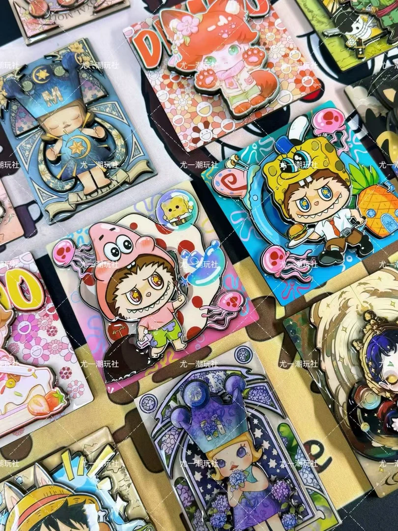 【复制单独家三层实木滴胶】系列卡通动漫三层木质磁吸冰箱贴