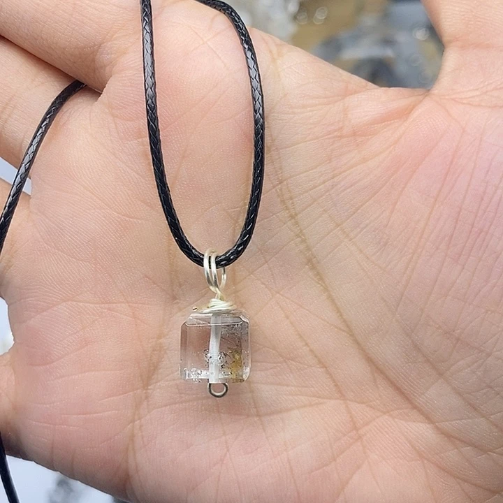 未镶嵌颈饰水晶10mm方糖闪灵钻项链