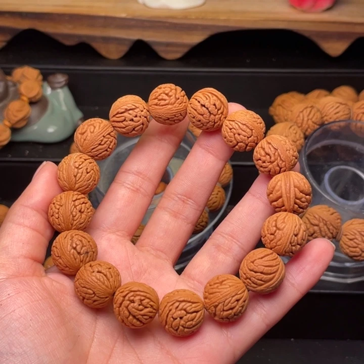 桃核手串绣球桃核15