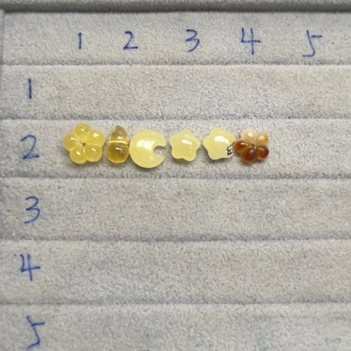 裸石琥珀未镶嵌天然蜜蜡配件